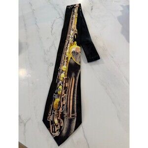 Steven Harris Saxophone Saxophone Tie Handmade Musical Novelty Brass